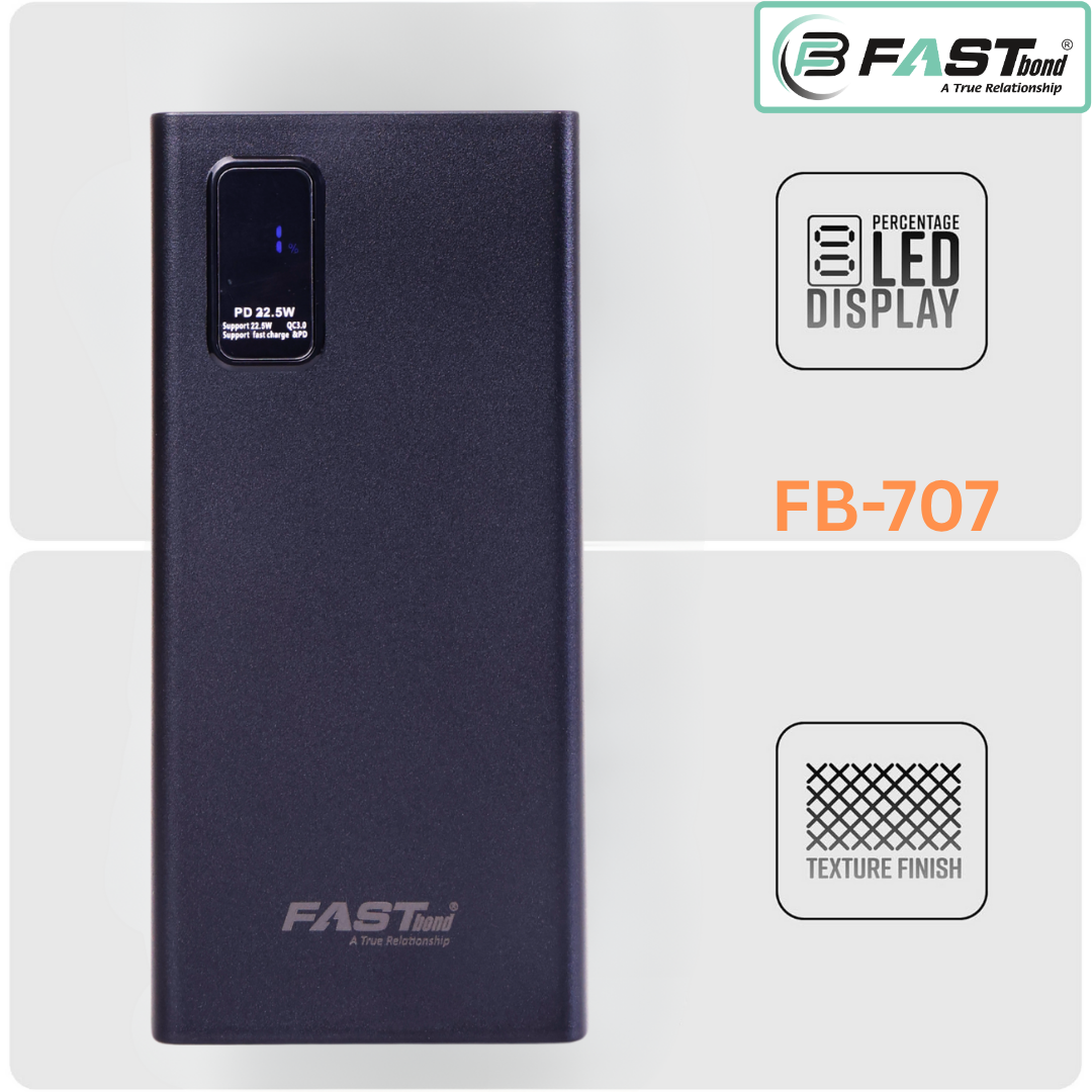 FASTBOND QCPD 10000 MAH POWERBANK WITH FAST CHARGER 22.5W - Image 6